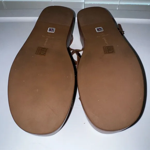 Larroude Harmony camel platform sandals 11