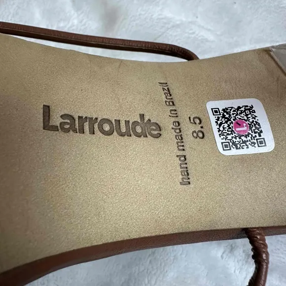 Larroude Leather Clear Heel Stilettos Size 8.5