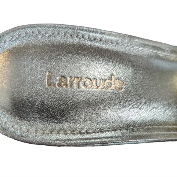 Larroude Miso Platform Mule Sandals in Metallic Gold...Size 9