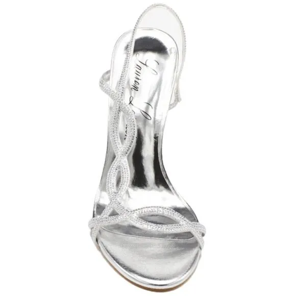 LAUREN Lorraine BNWOT  &quot;Malaga&quot; rhinestone slingback New heeled sandals