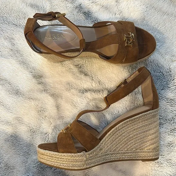 Lauren Ralph Lauren Hale open toe wedge sandals