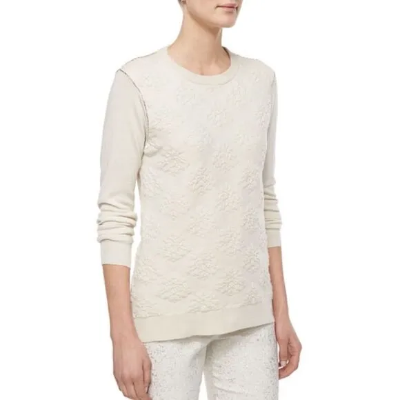 Lela Rose Textured Cashmere Sweater