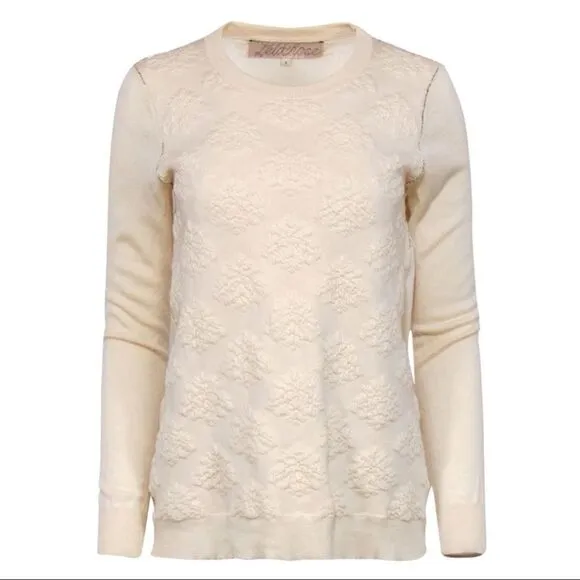 Lela Rose Textured Cashmere Sweater