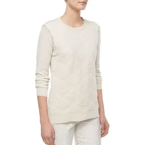 Lela Rose Textured Cashmere Sweater
