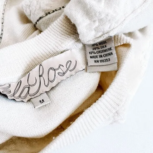 Lela Rose Textured Cashmere Sweater