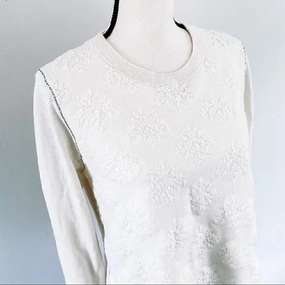 Lela Rose Textured Cashmere Sweater