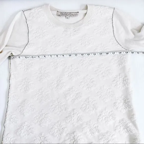 Lela Rose Textured Cashmere Sweater