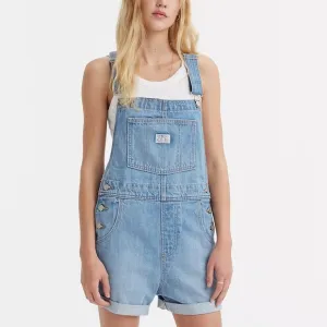 Levi's Vintage  In The Field Light Wash Blue Shortalls Overalls NWT Size Small