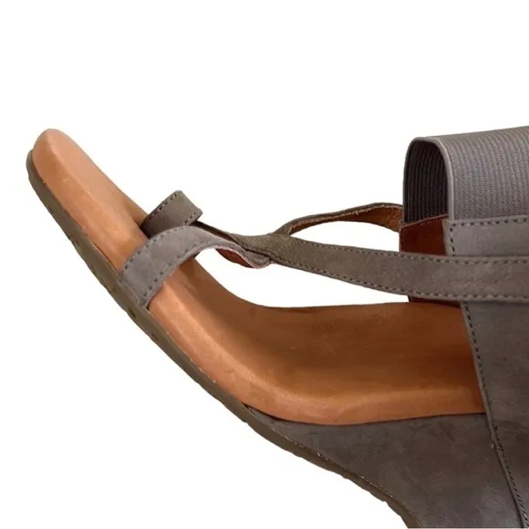 Like New Gentle Souls Leather Irwin Wedge Sandals Size 8