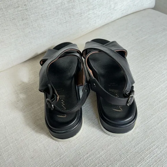 Lili mill  made‎ in Italy leather platform sandals