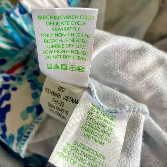 LILLY PULITZER Jace Romper blue size large