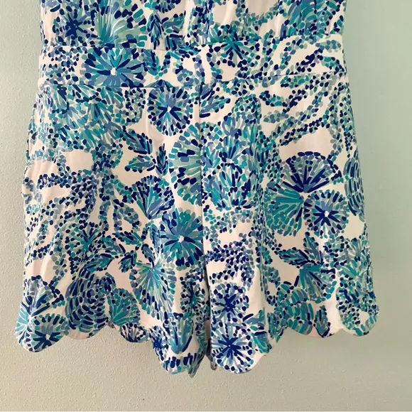 LILLY PULITZER Jace Romper blue size large