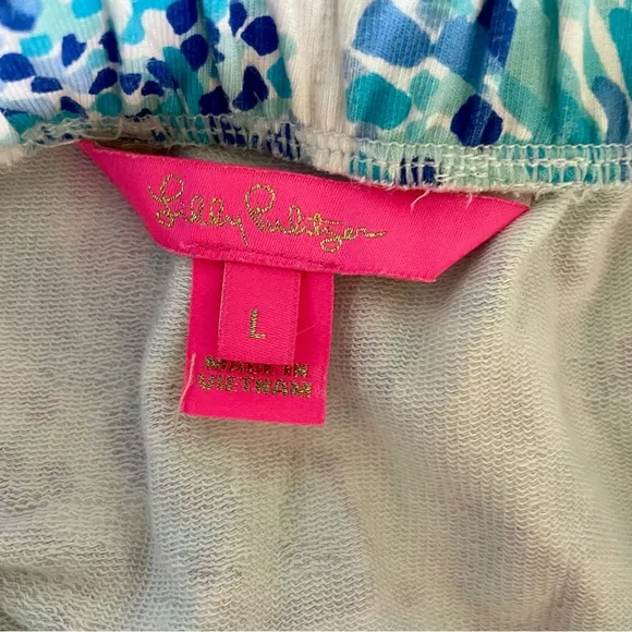 LILLY PULITZER Jace Romper blue size large