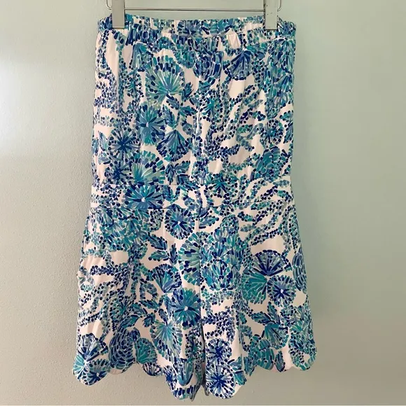 LILLY PULITZER Jace Romper blue size large