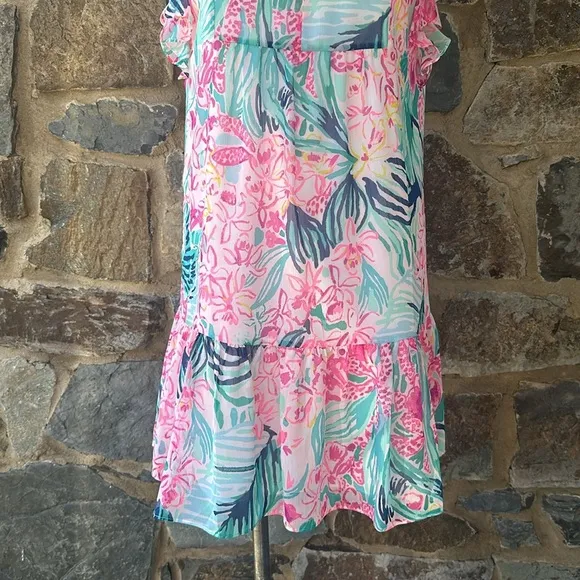 Lilly Pulitzer Nora Dress Multi Via Flora Size Medium