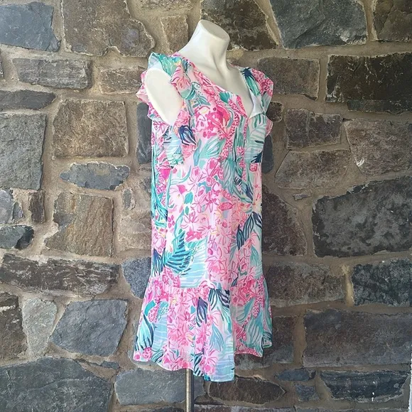 Lilly Pulitzer Nora Dress Multi Via Flora Size Medium