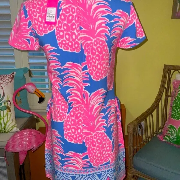 Lilly Pulitzer NWT Blanca Stretch Romper Little Flamenco $188 Size 00