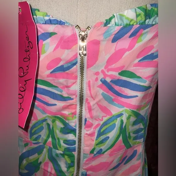 Lilly Pulitzer NWT Brenda Stretch Dress Totally Blossom $168 Size 0,4