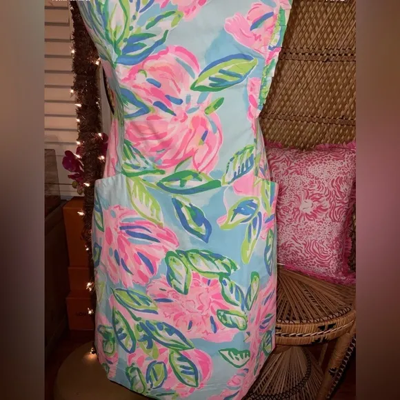 Lilly Pulitzer NWT Brenda Stretch Dress Totally Blossom $168 Size 0,4