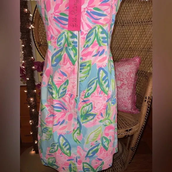 Lilly Pulitzer NWT Brenda Stretch Dress Totally Blossom $168 Size 0,4