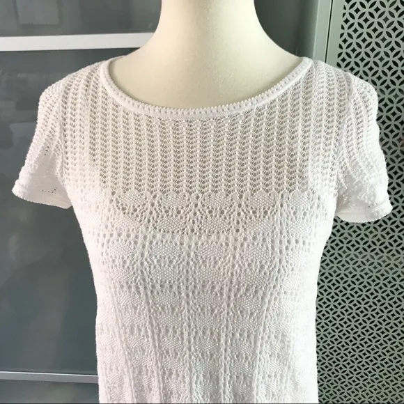 Lilly Pulitzer Paula White Crochet Sweater Dress