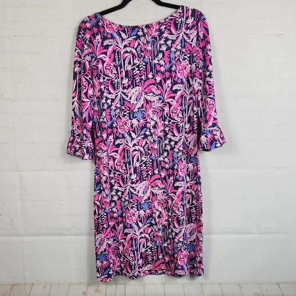 Lilly Pulitzer Preppy Sophie Ruffle UPF 50  Dress In Swing Of Things Medium