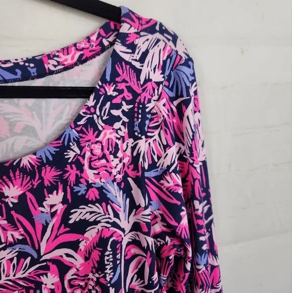 Lilly Pulitzer Preppy Sophie Ruffle UPF 50  Dress In Swing Of Things Medium