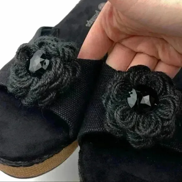 Lindsay Phillips sandals size 8 black platforms