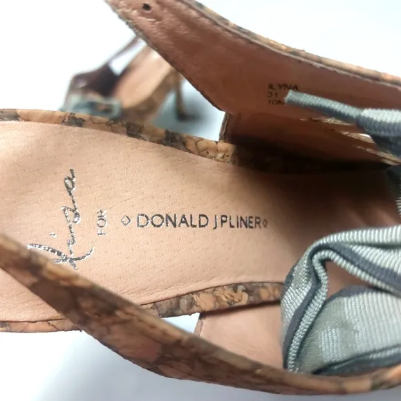 Lisa For Donald J. Pliner Seaform Fish Lace Up High Heels Size 10