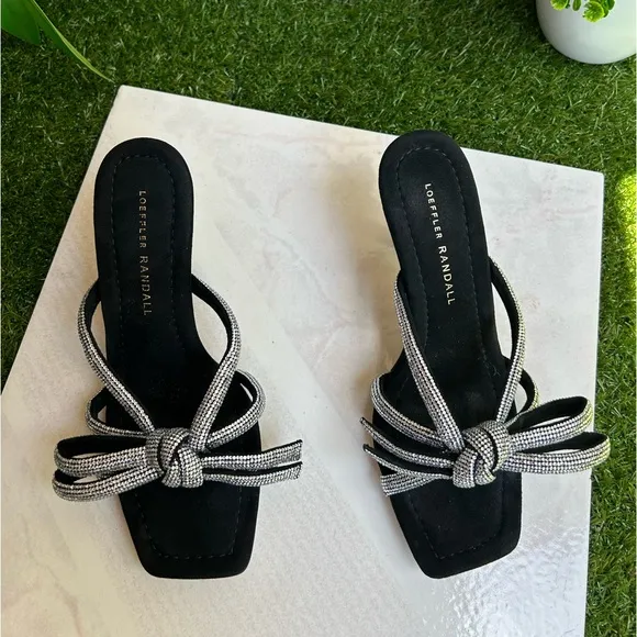 Loeffler Randall Margi sandals forWomen size 6 - Black gently used