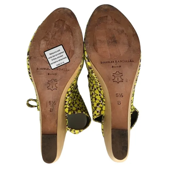 Loeffler Randall   Suno Wooden Wedge Platform Sandals