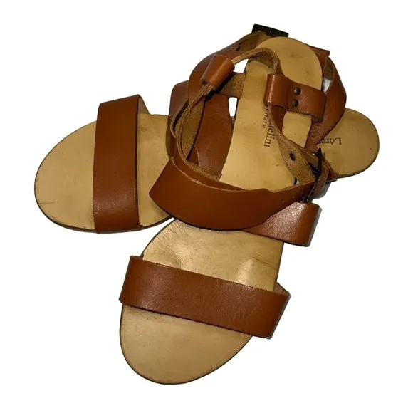 Lorenzo Chelini Leather Sandals, Size 41 (10)