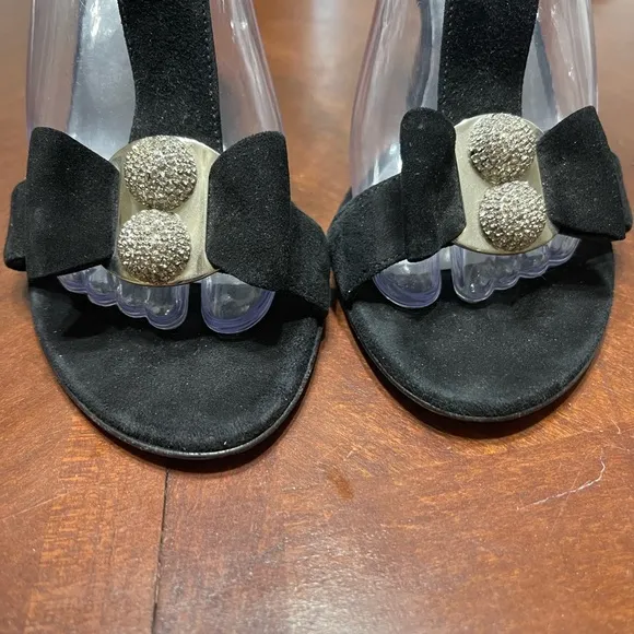 Loriblu sandals heels suede black