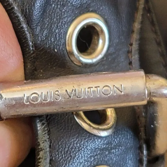 Louis Vuitton black Calfskin New Wave Bom Dia Mule Sandals Black 37/7.5 US