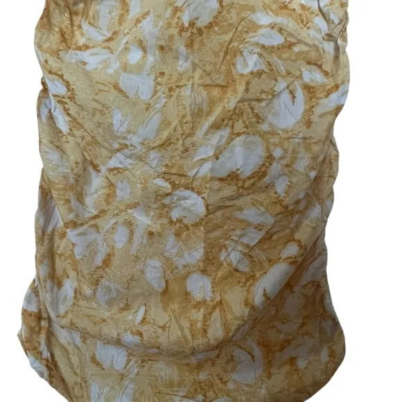 Louna Mini Dress – White &amp; Yellow – Size Small – Perfect for Spring &amp; Summer!