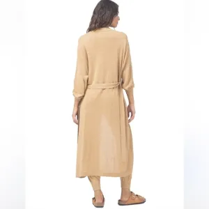 L*SPACE AZORES DUSTER LINEN BLEND SZ M/L LAGENLOOK POOL VACATION