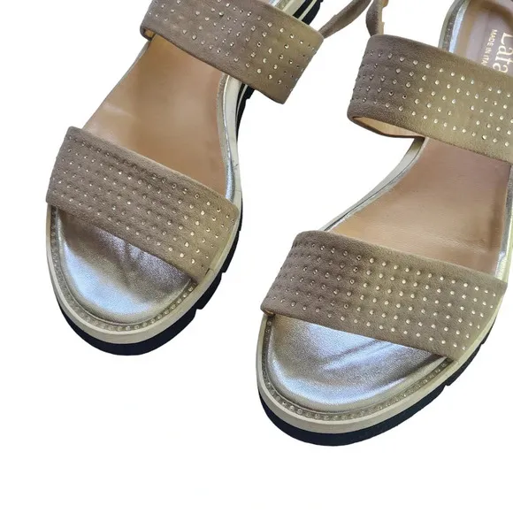 Luca Grossi Lafayette Rhinestone Slingback Sandals Size 9