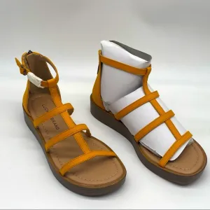 Lucky BrandWomen’s Ellian Alligator leather Sandals in CitrusSize 5.5 MNew
