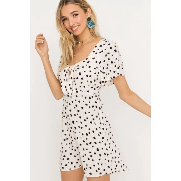 Lush Front Knot Dress