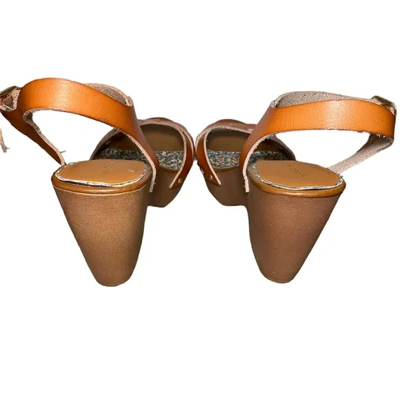 Madden Girl Cindiee Cognac Platform High Heel Sandals