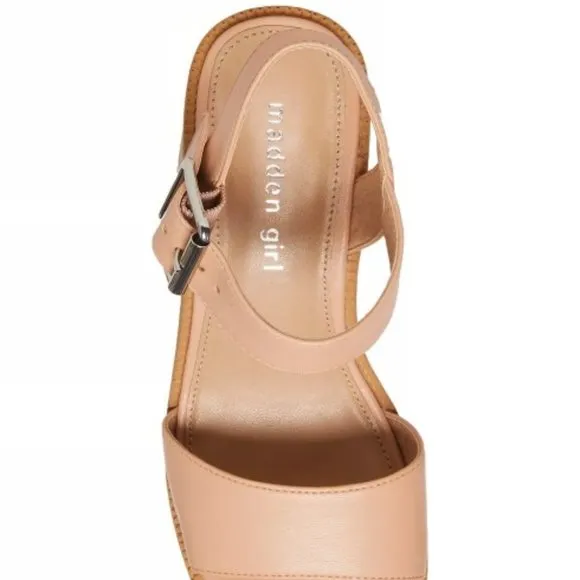 MADDEN GIRL Grandview Stacked Wooden Platform Sandals
