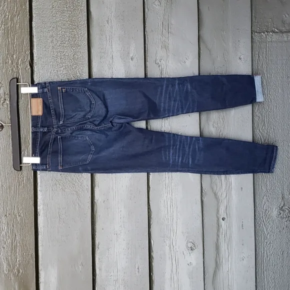 MADEWELL 9&quot; High-Rise Skinny Jeans Larkspur Wash TENCEL Denim sz 26 Women's