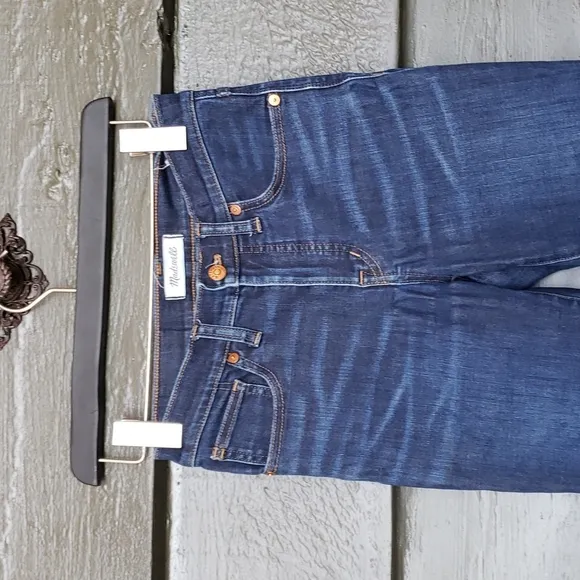 MADEWELL 9&quot; High-Rise Skinny Jeans Larkspur Wash TENCEL Denim sz 26 Women's