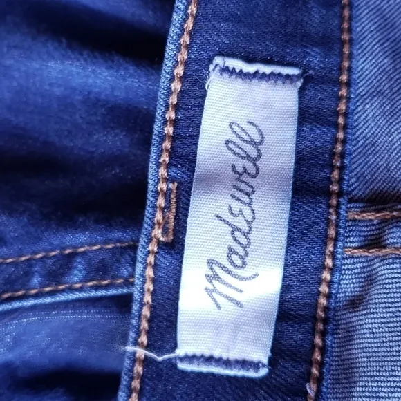 MADEWELL 9&quot; High-Rise Skinny Jeans Larkspur Wash TENCEL Denim sz 26 Women's
