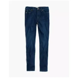MADEWELL 9&quot; High-Rise Skinny Jeans Larkspur Wash TENCEL Denim sz 26 Women's