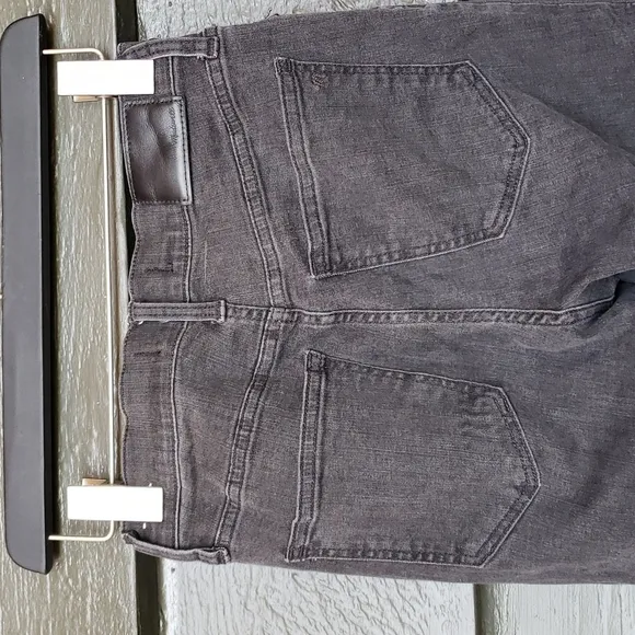 MADEWELL 9&quot; Mid-Rise Skinny Jeans Black Sea sz 25 Women's Casual Ripped Denim