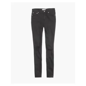 MADEWELL 9&quot; Mid-Rise Skinny Jeans Black Sea sz 25 Women's Casual Ripped Denim