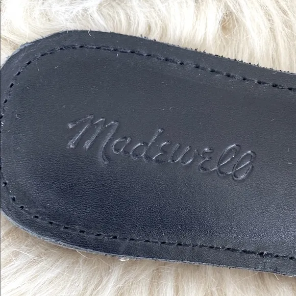 Madewell Black Leather Sandals sz 6.5 Boho Coastal Modern Quality Like New