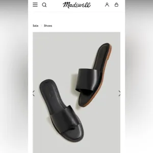 Madewell Black Leather Sandals sz 6.5 Boho Coastal Modern Quality Like New