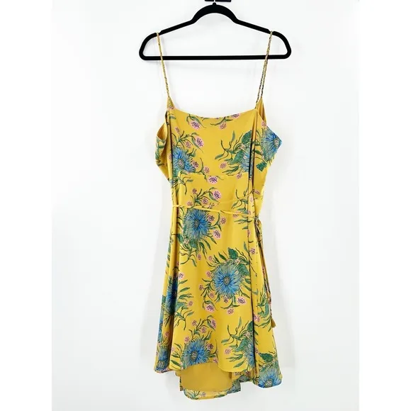 Madewell NWT Silk Wrap Dress in Painted Blooms size XXL